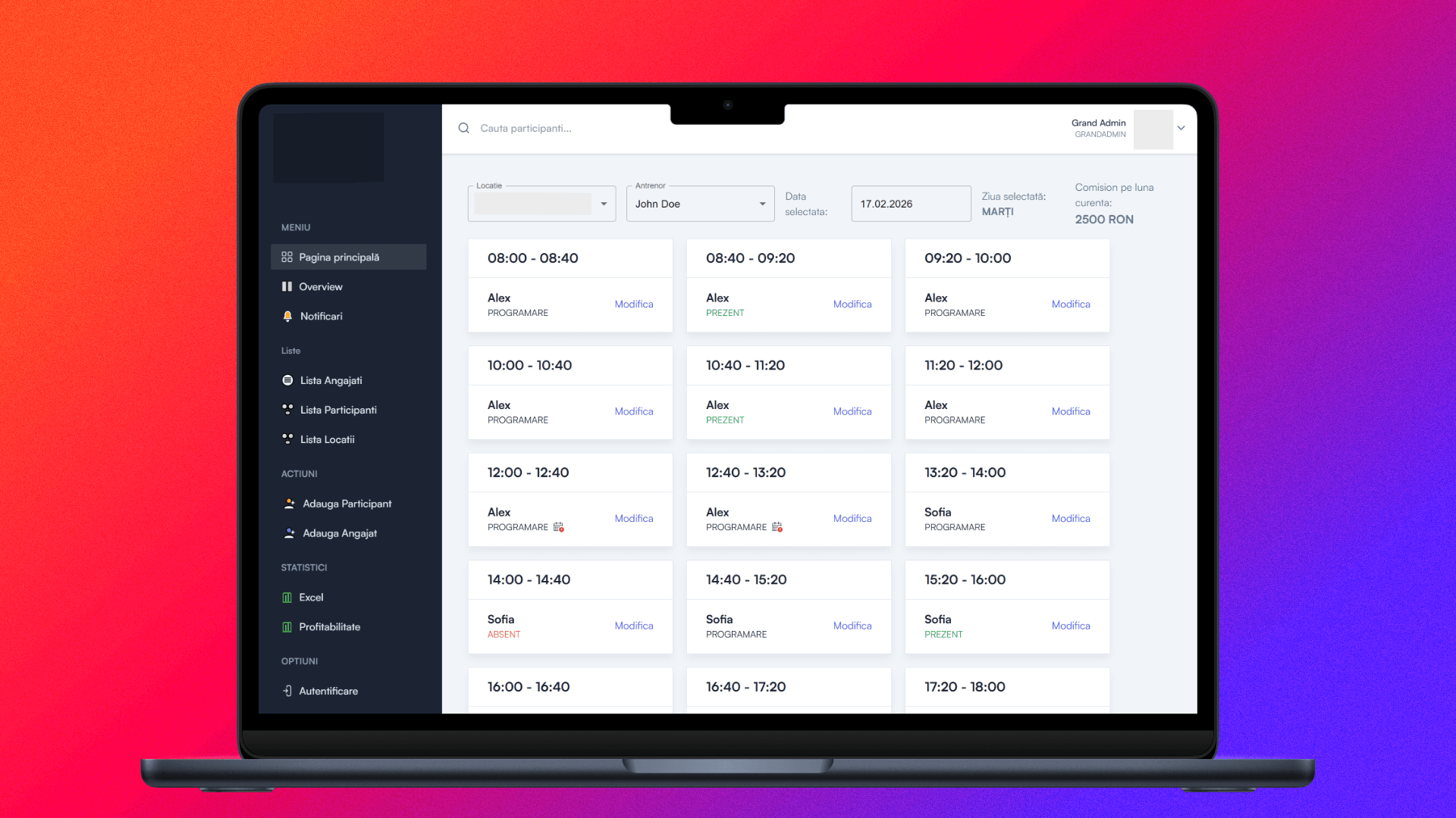 The Main Dashboard